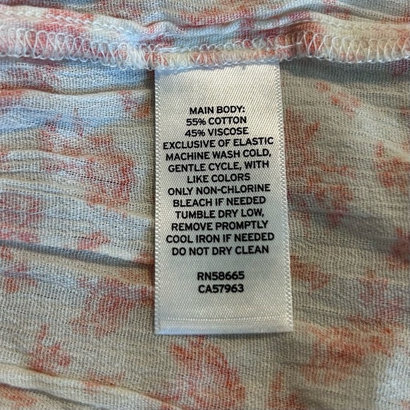 Abound Women’s Cotton Blend Floral Cutout Back Tie Dress Sz M - Picture 6 of 7